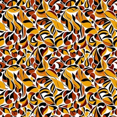 autumn leaves swirling in a rhythmic arrangement