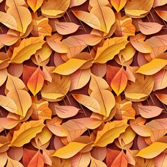 autumn leaves in warm gradient tones