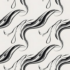 artistic ink swirls on white