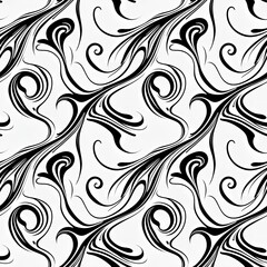 artistic ink swirls on white