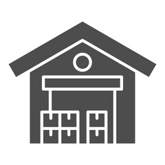 Storage Glyph Icon Element For Design