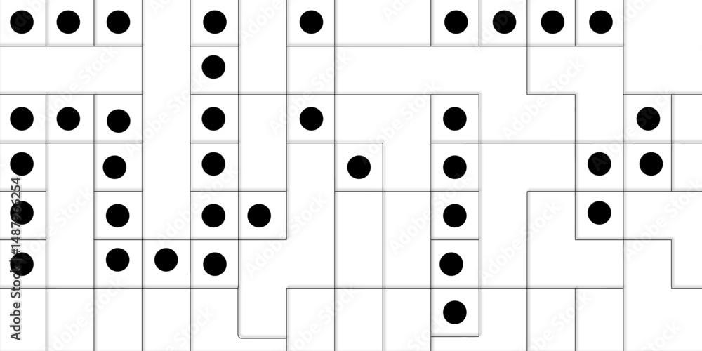 Poster modern technology structured grid pattern with black dots connected by gray lines, forming a rectang