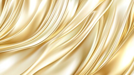 Golden fabric folds in a luxurious flowing design.