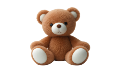 Teddy Bear Isolated on White Background