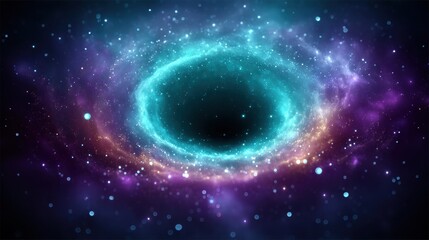 Dynamic Digital Artwork Featuring an Explosion of Colorful Cosmic Elements and Celestial Patterns