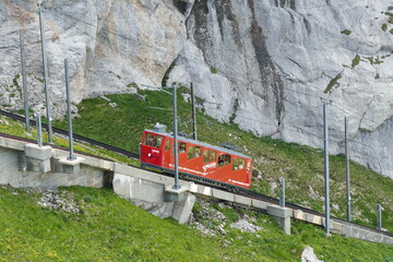 train in the mountains