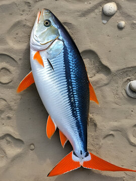 palometa roja , pescado