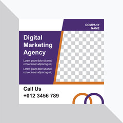 Digital business marketing social media post template