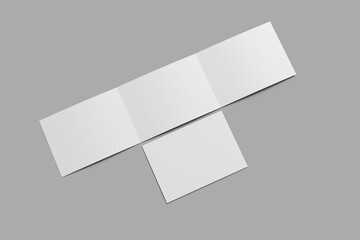 Fototapeta premium Trifold Landscape Brochure Mockup