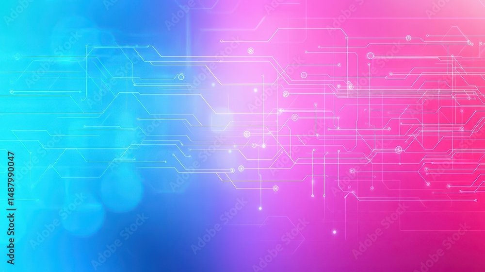 Poster intricate abstract technology background featuring interconnected lines and dots evoking a sense of 