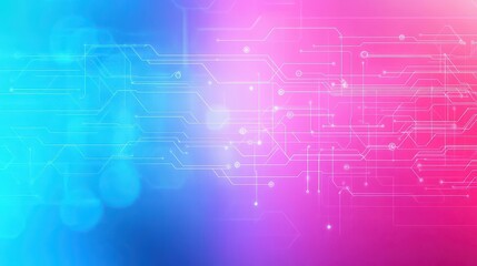 Obraz premium Intricate Abstract Technology Background Featuring Interconnected Lines and Dots Evoking a Sense of Digital Innovation and Modern Connectivity