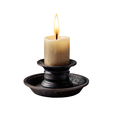recommend clip art:  medieval candle holder isolated die cut
