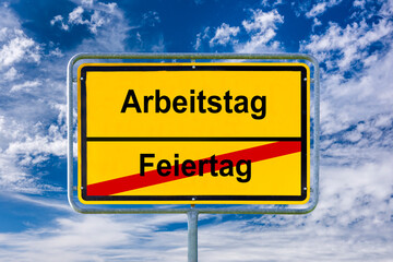 Ein Verkehrsschild mit der Aufschrift 