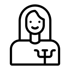 psychologist line icon