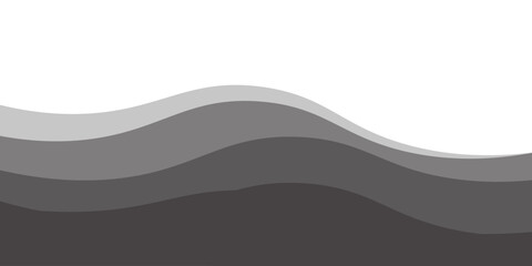 Vector black line background curve element with white space for text and message design, overlapping layers, vector Eps 10