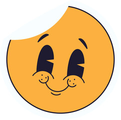 Emoticon Retro Sticker