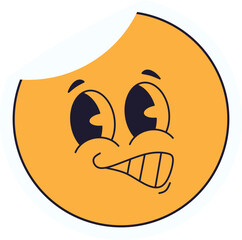 Emoticon Retro Sticker
