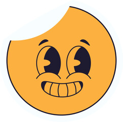 Emoticon Retro Sticker