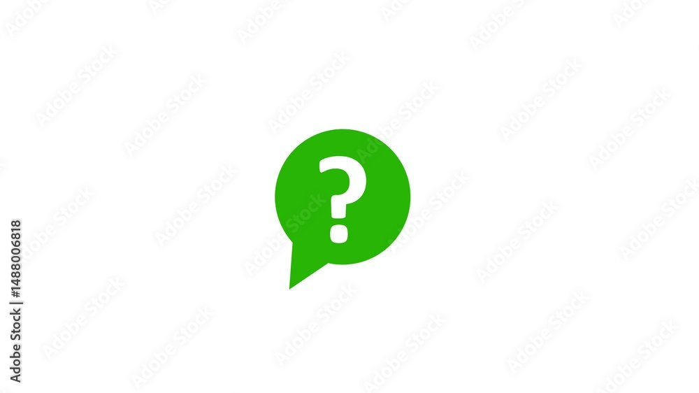 Poster question mark in bubble icon isolated . speech bubble question mark icon sign or ask faq . question 