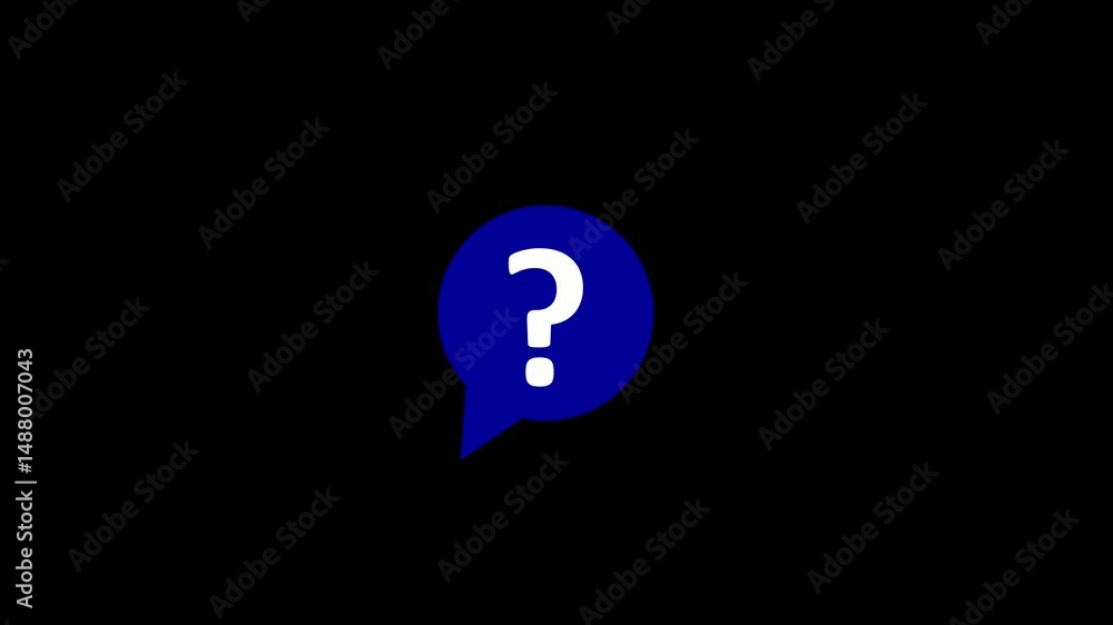 Poster question mark in bubble icon isolated . speech bubble question mark icon sign or ask faq . question 