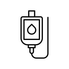 Minimalist Medical Infusion Bag Icon for Healthcare and Medical Concepts