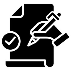 Evaluation glyph icon