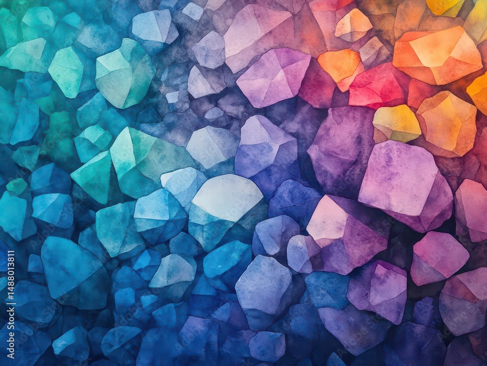 Poster vibrant colorful abstract background with dynamic blends of shades creating a playful and energetic 