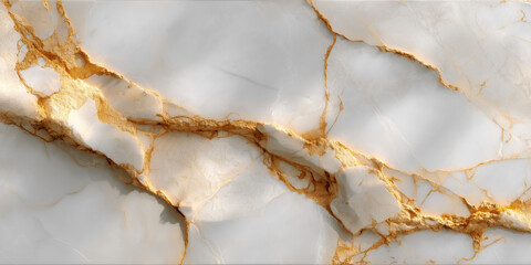 White marble texture with warm gold veins and smooth finish.
