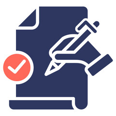 Evaluation glyph color icon