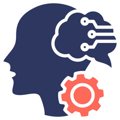 Development Process glyph color icon