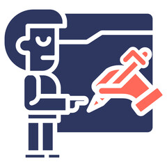 Leader Standard Work glyph color icon