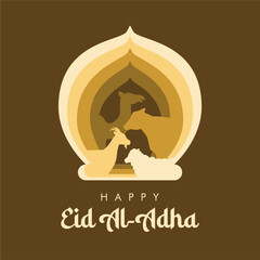vector eid al adha poster template