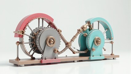 Steampunk Style Mechanical Gear Model Sculpture