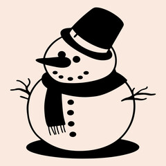 snowman with hat