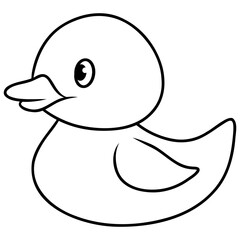 funny duck icon cartoon