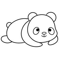 panda animal icon character