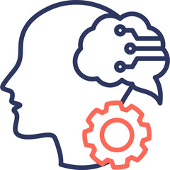 Development Process line color icon