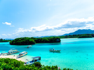 Obraz premium 石垣島・川平湾（沖縄県石垣市）
