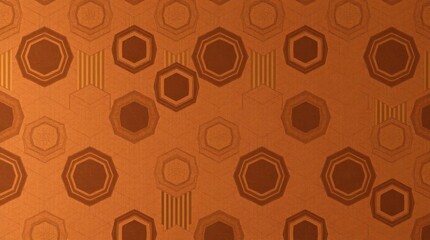 Obraz premium Geometric Octagon Pattern: Warm Brown Hues and Subtle Texture