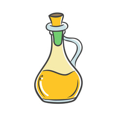 vinegar bottle icon, vinegar bottle vector illustration-simple illustration of vinegar bottle, perfect for vinegar bottle logos and icons