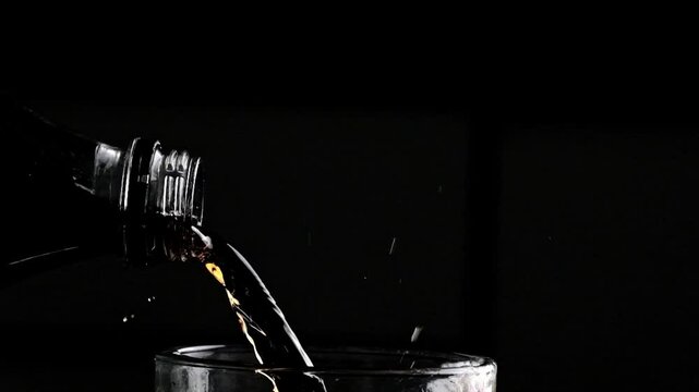 Pouring Zero Sugar Diet Coke From The Bottle