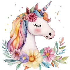 Sitting Unicorn With Stars Transparent Background