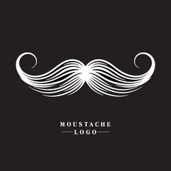 moustache logo vector