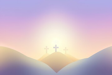 sunrise in mountains