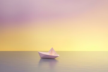 boat at sunset