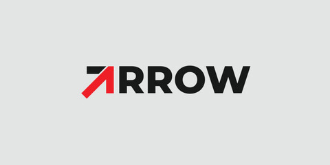 Arrow logo design, Up logo design vector illustration
