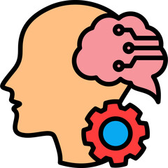 Development Process lineal color icon