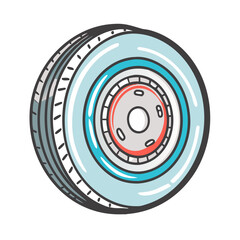 whitewall tires icon, whitewall tires vector illustration-simple illustration of whitewall tires, perfect for whitewall tires logos and icons