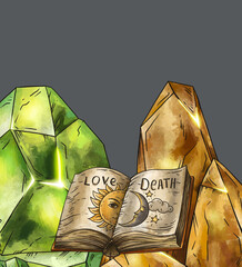 A book about love and death hidden behind diamonds.