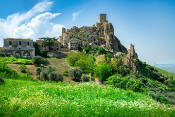 Craco old ghost town, Matera, Basilicata region, Italy.